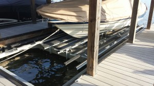 6,000 lb. Used Lake Norman Boat lift for pontoon or regular boat