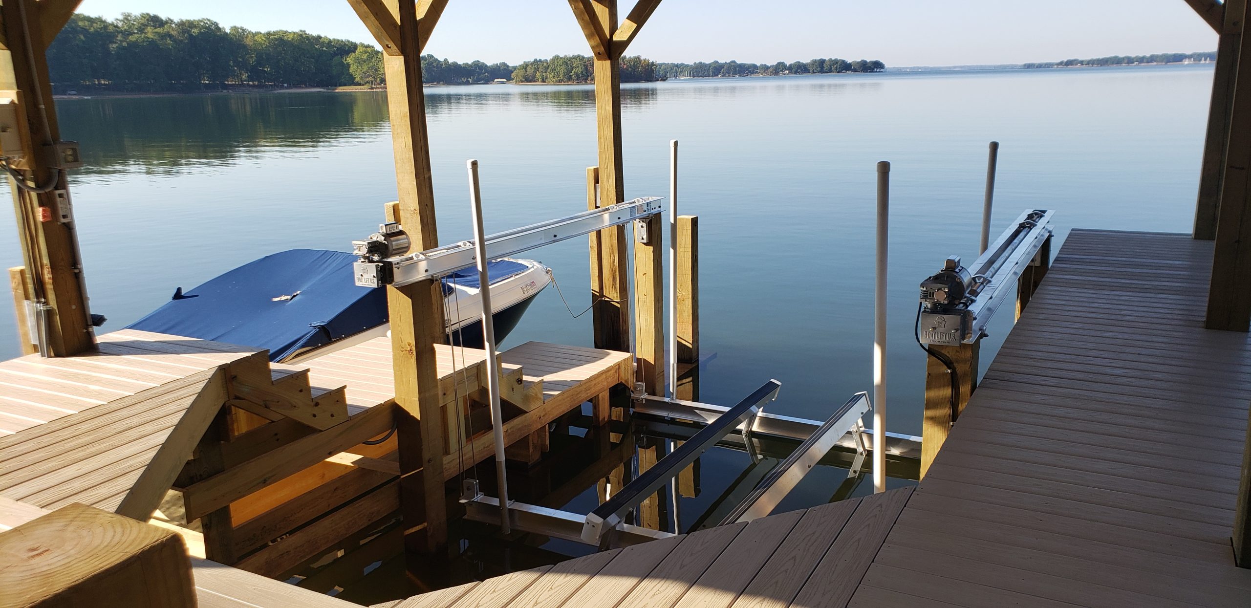 Fox Docks Lake Normans premier dock builders Lake Norman Dock Builders, Pier Builders, Docks, Boat Lifts, and Pile Driving